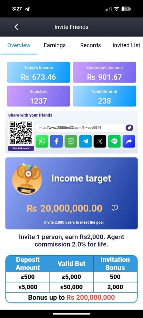 2888Bet Game Promotion